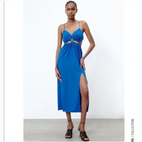 Zara Dresses Zara Linen Midi Dress Poshmark